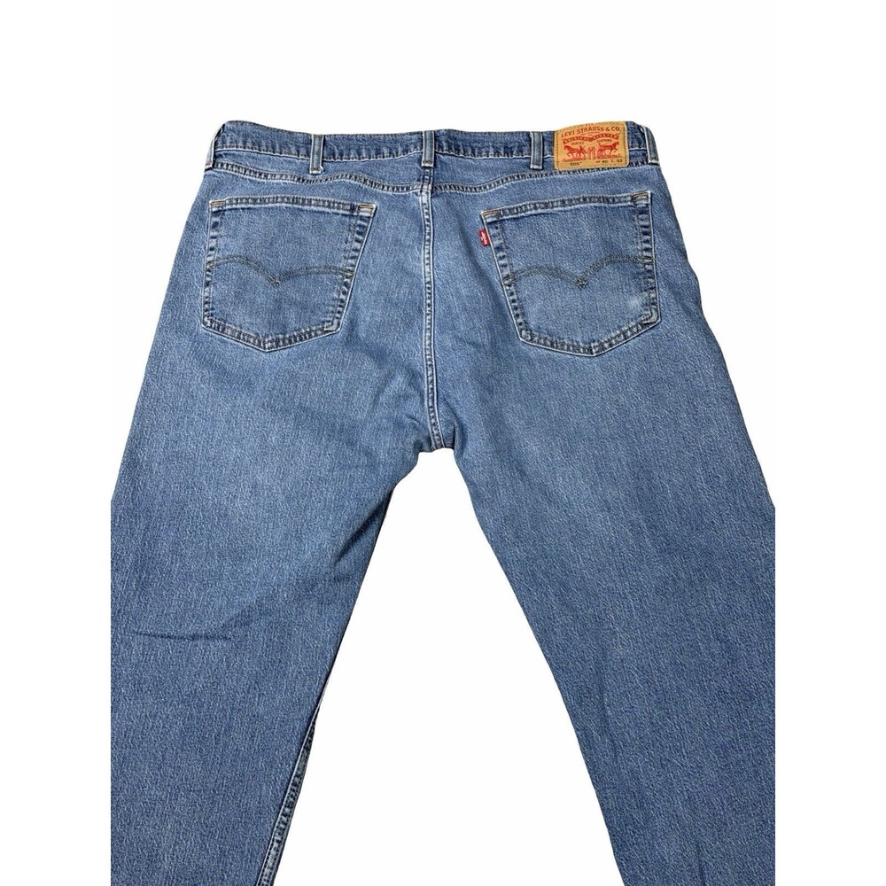 Levi's 505 Jeans Men 40x 32 Blue Denim Medium Wash Straight Leg Regular Levis - Picture 4 of 11